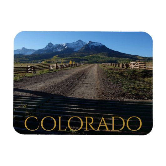 コロラドカラフル州の秋のダラスディバイド マグネット (横)