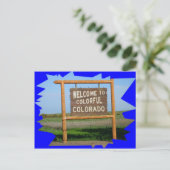 コロラドカラフル州POSTカードへようこそ ポストカード (スタンド正面)