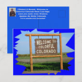 コロラドカラフル州POSTカードへようこそ ポストカード (正面/裏面)