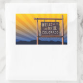 コロラドカラフル 長方形シール (バッグ)