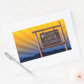 コロラドカラフル 長方形シール (封筒)