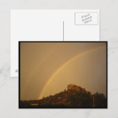 コロラドキャッスルロックダブルレインボーポストカード ポストカード (正面/裏面)