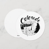 コロラドキャンパーアウトドアインクイラストレーション シーズンカード (正面/裏面)