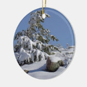コロラドクリスマスパインツリーオーナメント セラミックオーナメント (左)