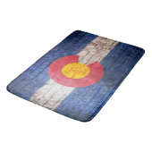 コロラドグランジ州旗ブリックのウォールバスマット バスマット (アングル)