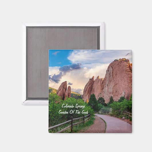コロラドサウスゲートウェイモーニングスクエアマグネット マグネット (正面/裏面)