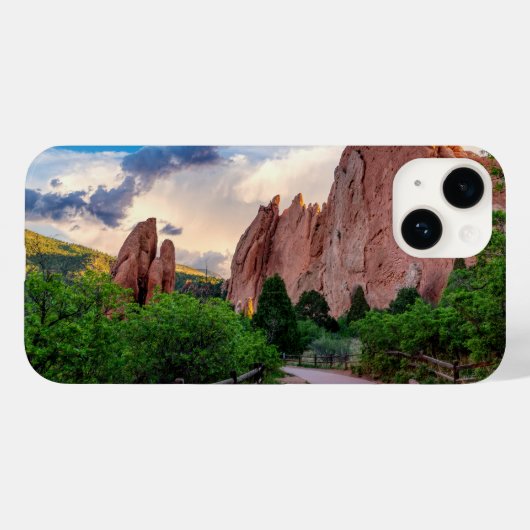 コロラドサウスゲートウェイモーニングiPhoneケース Case-Mate iPhoneケース (裏面 (横))