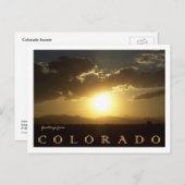 コロラドサンセット ポストカード (正面/裏面)