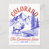 コロラドザセンテニアル州エスト。1876旅行 ポストカード (正面)