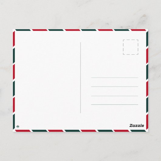 コロラドシティフォートコリンズからメリークリスマス ポストカード (裏面)