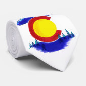 コロラドシンプル州旗の山のネクタイ ネクタイ (ロール)