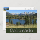 コロラドシーニックレイク&マウンテンズポストカード ポストカード (正面/裏面)