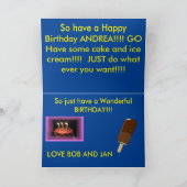 コロラドシーメスツインズ誕生日グリーティングカード シーズンカード (内部)