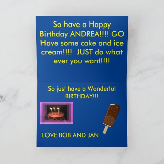 コロラドシーメスツインズ誕生日グリーティングカード シーズンカード (内部)