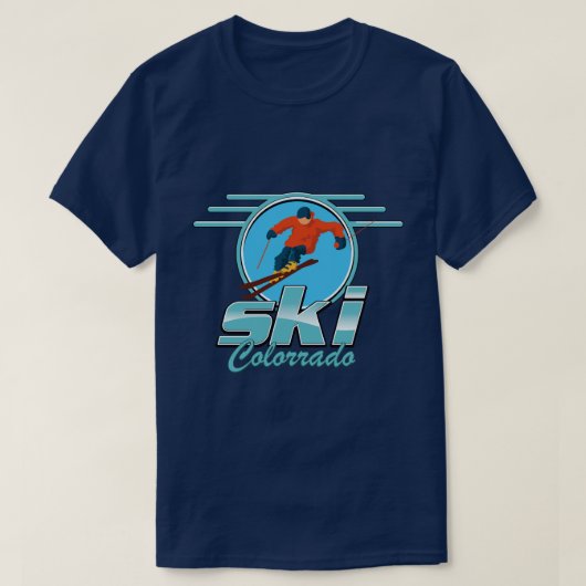 コロラドスキーロゴ Tシャツ (デザイン正面)