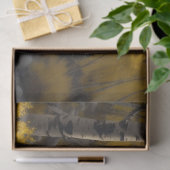 コロラドストリーム&《植物》アスペンツリーズアート，名前，デクページ 薄葉紙 (ギフト)