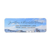 コロラドスノーウィーマウンテンズ差出人住所ラベル ラベル (正面)