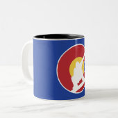 コロラドスノーボード ツートーンマグカップ (正面左)