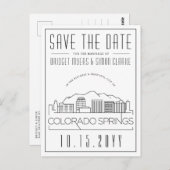 コロラドスプリングスでの結婚式 | スカイラインの結婚式延期のお知らせ ポストカード (正面/裏面)