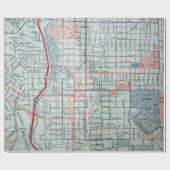 コロラドスプリングスのヴィンテージの地図 ラッピングペーパー (フラット)