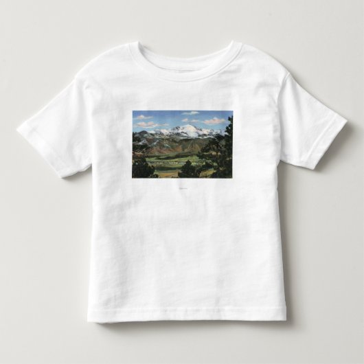コロラドスプリングスの共同穂先のピーク トドラーTシャツ (正面)