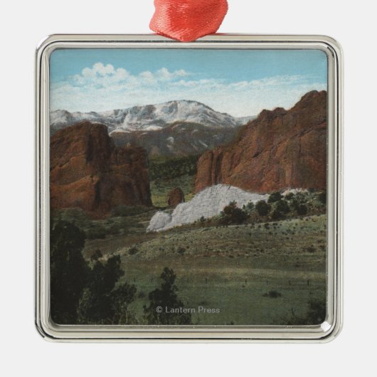 コロラドスプリングス、コロラド州3 メタルオーナメント (正面)