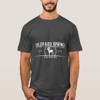 コロラドスプリングス コロラド レトロスタイル Tシャツ