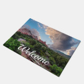 コロラドスリーピングジャイアントサンライズウェルカムドormat ドアマット (アングル)