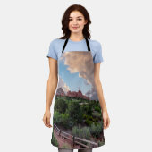 コロラドスリーピングジャイアントサンライズエプロン エプロン (着用した状態)