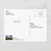 コロラドスリーピングジャイアントサンライズ考えるズオブユー ポストカード (裏面)