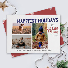コロラドスリー写真より、楽しいホリデーシーズンをお過ごしください！ シーズンカード