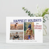 コロラドスリー写真より、楽しいホリデーシーズンを！ シーズンカード (スタンド正面)