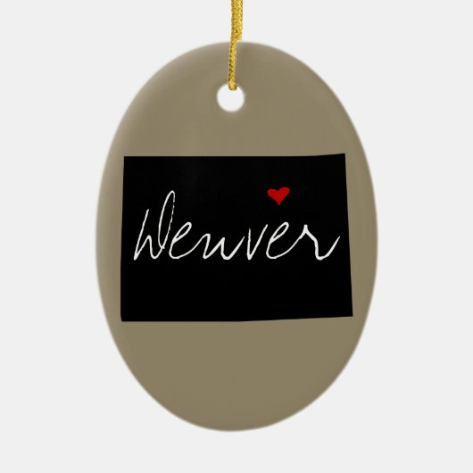 コロラドタウン セラミックオーナメント (正面)