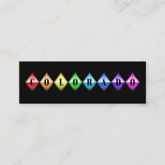 コロラドダイヤモンド スキニー名刺 (正面)