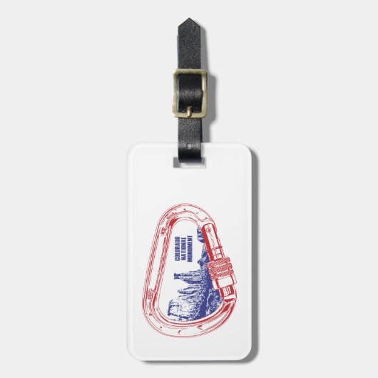 コロラドナショナルモニュメント登山カラビナー ラゲッジタグ (正面縦)