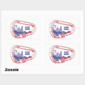 コロラドナショナルモニュメント登山カラビナー 長方形シール (シート)