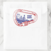 コロラドナショナルモニュメント登山カラビナー 長方形シール (バッグ)