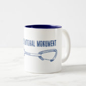 コロラドナショナルモニュメント登山クイックドロー ツートーンマグカップ (正面右)