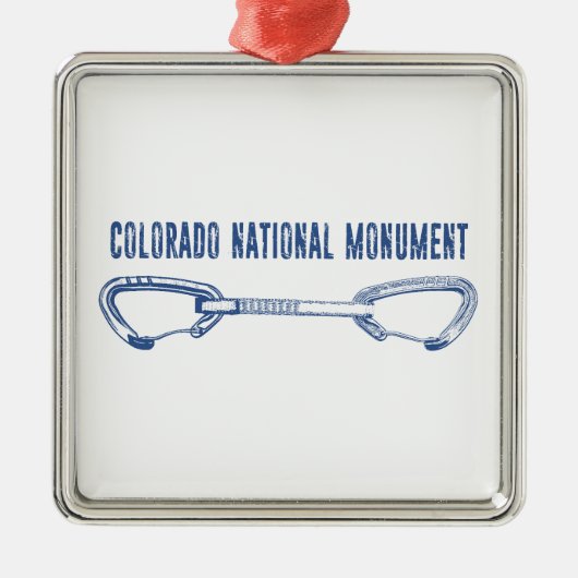 コロラドナショナルモニュメント登山クイックドロー メタルオーナメント (正面)