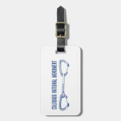 コロラドナショナルモニュメント登山クイックドロー ラゲッジタグ (正面縦)