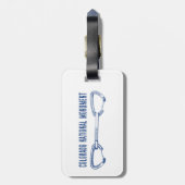 コロラドナショナルモニュメント登山クイックドロー ラゲッジタグ (裏面縦)