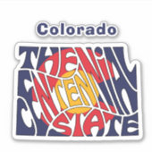 コロラドニックネームワードアートビニール シール (正面)