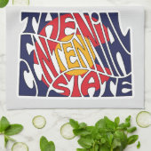 コロラドニックワードアート キッチンタオル (折り畳み)