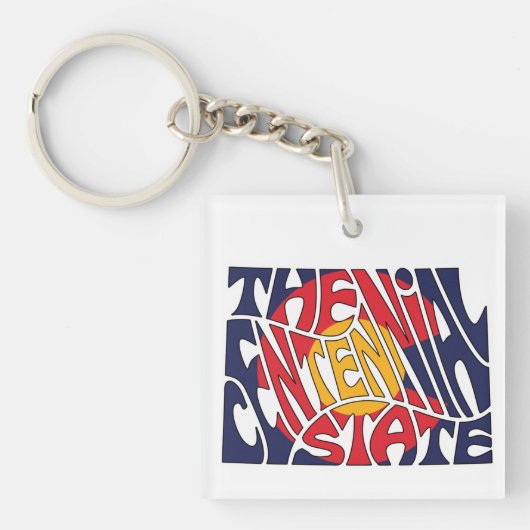 コロラドニックワードアート キーホルダー (正面)