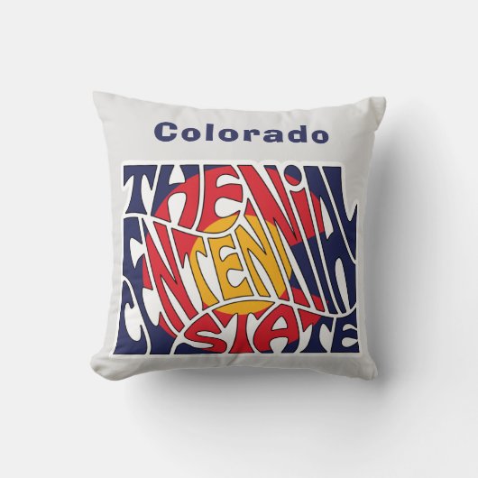 コロラドニックワードアート クッション (正面)