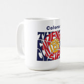 コロラドニックワードアート コーヒーマグカップ (正面左)