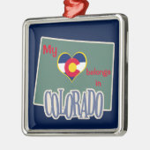 コロラドハート メタルオーナメント (左)