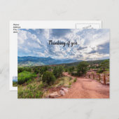 コロラドパイクピーク夕べ考えるサンセットズオブU ポストカード (正面/裏面)