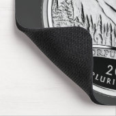 コロラドフェイク州クォーターロッキーマウンテンズツリー マウスパッド (コーナー)