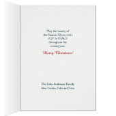 コロラドフォレスト美しいクリスマスカード (内側 (右))